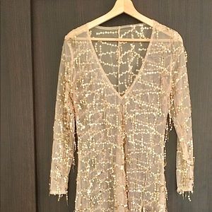 Luxe resort cover-up/over-dress.